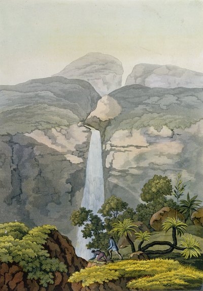 Rio Vinagre Cachoeira, perto do vulcão Puraci, Nova Granada, Brasil de Gerolamo Fumagalli